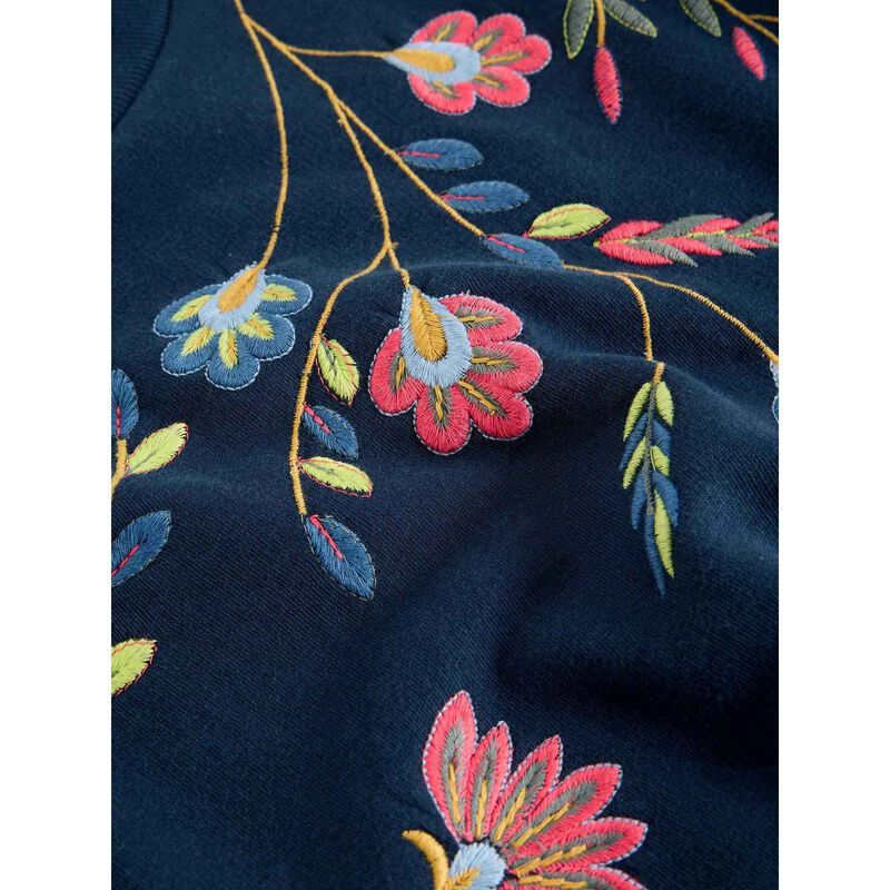 White Stuff Floral Embroidered Sweat image number 2